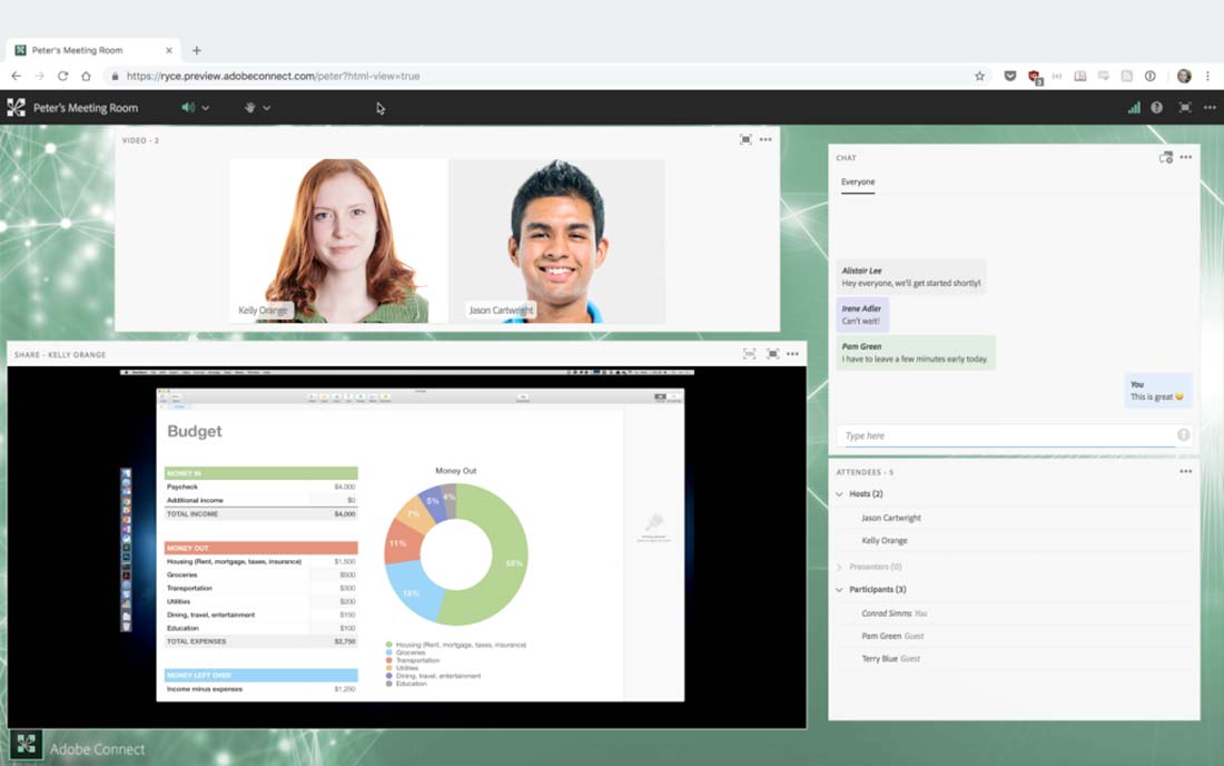 Adobe Connect is a platform that offer fully mobile collaboration and other features.