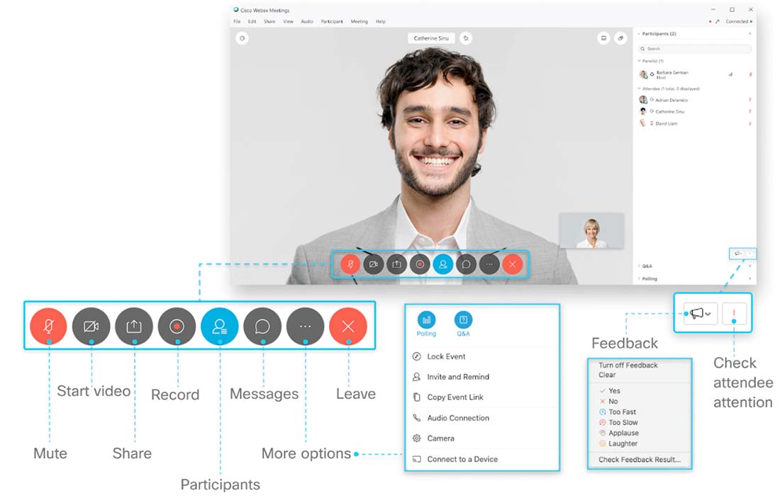 Read more about how Cisco WebEx as a provider can help you with your next webinar